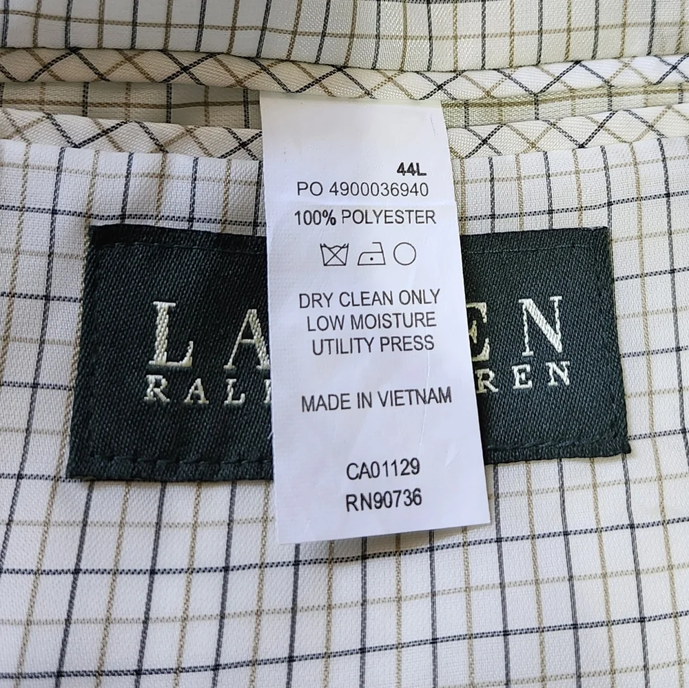 Lauren‎ Ralph Lauren Camel Tan Neutral Coat Sports Jacket Men's Size 44L